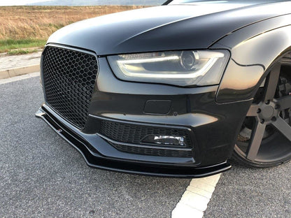 Front Ansatz V.2 für Audi S4 B8 FL schwarz Hochglanz