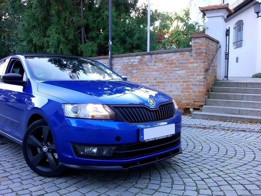 Front Ansatz für SKODA RAPID schwarz matt