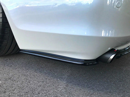 Heck Ansatz Flaps Diffusor für Lexus GS 300 Mk3 Facelift schwarz matt