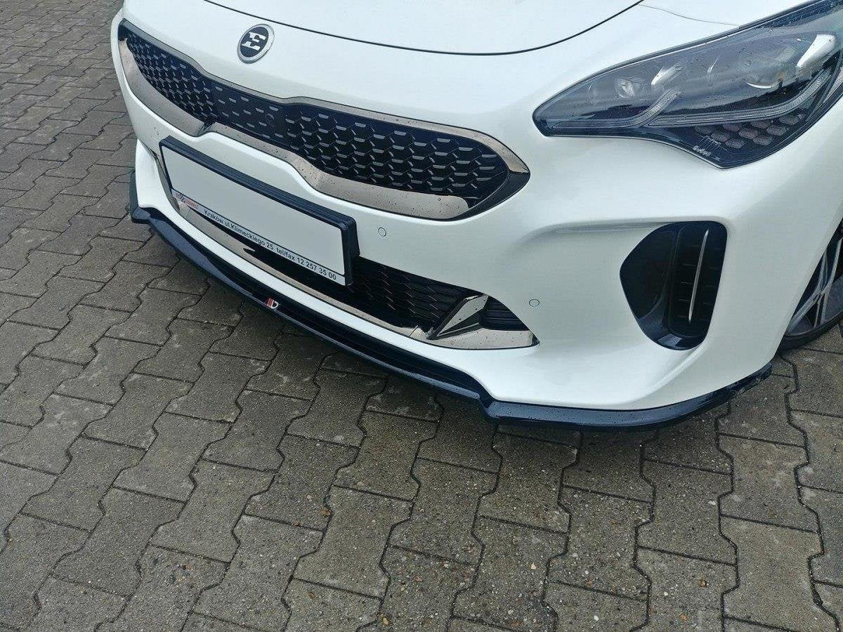 Front Ansatz V.1 für KIA STINGER GT schwarz Hochglanz