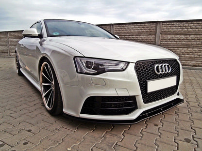 Front Ansatz für AUDI RS5 8T schwarz Hochglanz