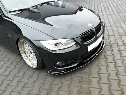 Front Ansatz V.1 für BMW 3er E92 M Paket FACELIFT schwarz matt