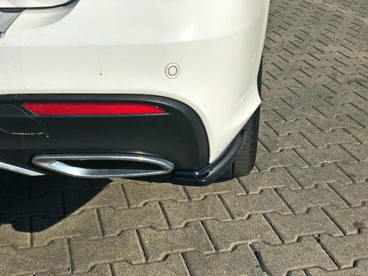 Heck Ansatz Flaps Diffusor für Mercedes GLE W166 AMG-Line schwarz matt