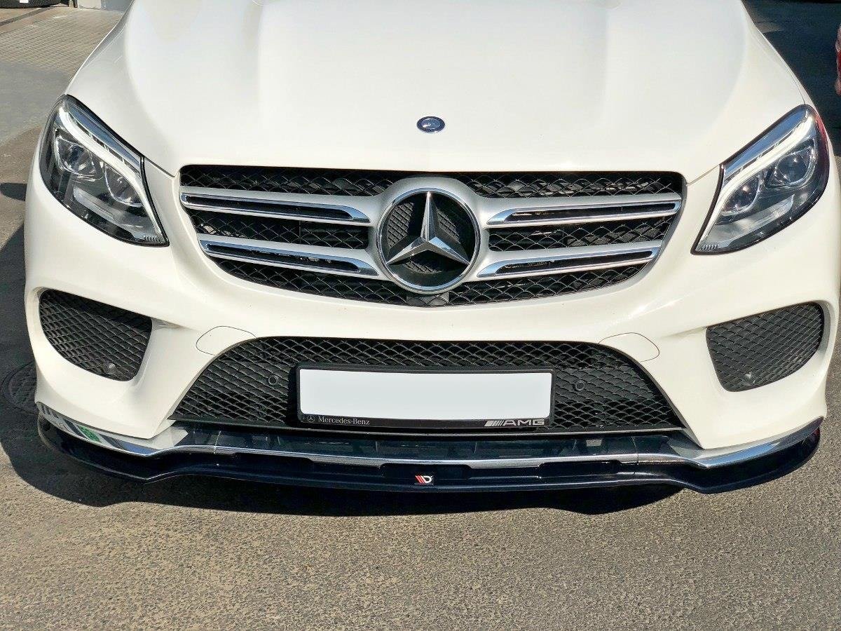 Front Ansatz V.1 für Mercedes GLE W166 AMG-Line schwarz matt