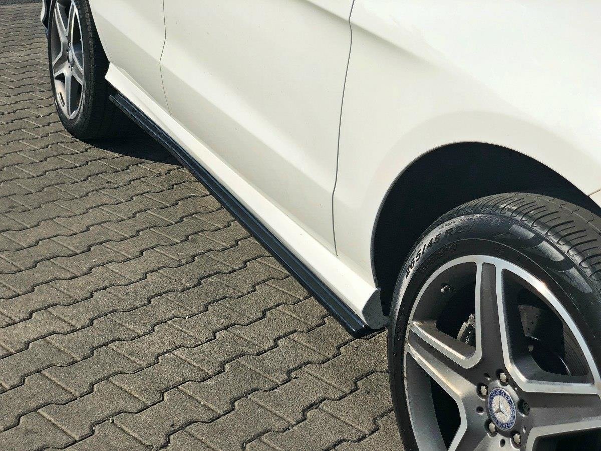 Seitenschweller Ansatz für Mercedes GLE W166 AMG-Line schwarz matt