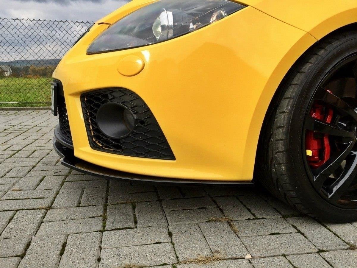 Front Ansatz für SEAT LEON MK2 CUPRA FR (vor Facelift) schwarz matt