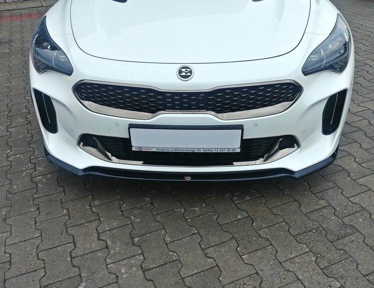 Front Ansatz V.1 für KIA STINGER GT schwarz Hochglanz