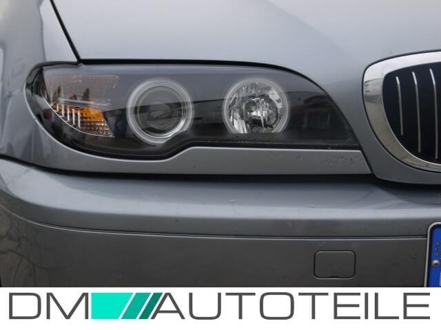 FACELIFT CCFL Angel Eyes Scheinwerfer Schwarz passt für BMW E46 Coupe –  Tuning King