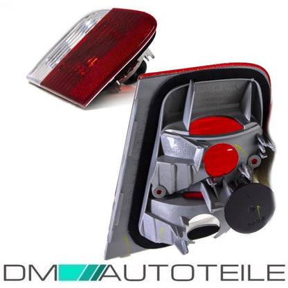 SET RÜCKLEUCHTEN INNEN ROT WEISS für BMW 3er E46 Limousine 01-05 FACELIFT+BIRNEN