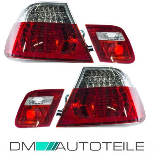 LED RÜCKLEUCHTEN Set Coupe Rot Weiss passt für BMW E46 99-03 nicht M3 Facelift