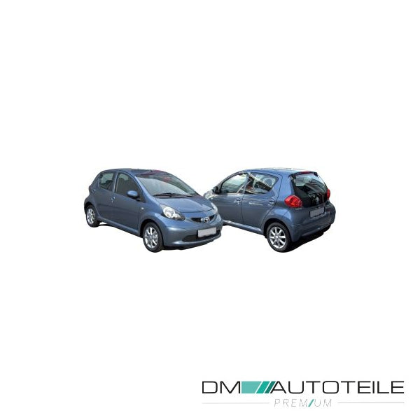 Stoßstange hinten glatt schwarz lackierfähig passt für Toyota Aygo 05-09