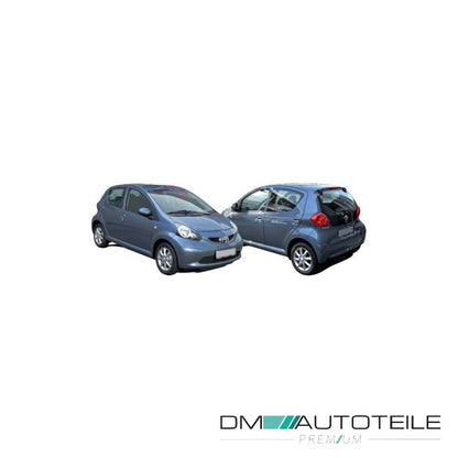 Stoßstange hinten glatt schwarz lackierfähig passt für Toyota Aygo 05-09