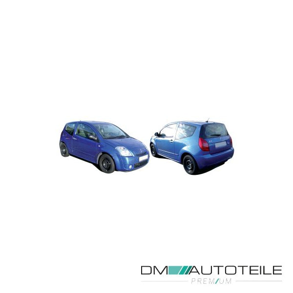 Stoßstange vorne schwarz oben passt für Citroën C2 (JM) 2003-06/2008