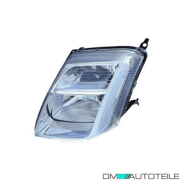 Hauptscheinwerfer Scheinwerfer links H4 mit Motor passt für Citroën C2 03-07