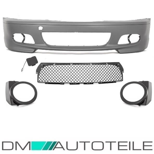 Sport Front Stoßstange + NSW Smoke +2x Blenden passt für BMW E46 Coupe Cabrio 99-07 nicht für M-Paket ab Werk