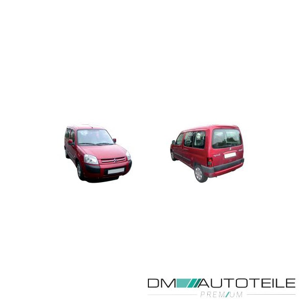 Stoßstange vorne grundiert schwarz passt für Citroën Berlingo MF 03-08 ohne NSW