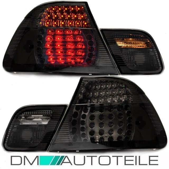COUPE LED Rückleuchten Set L/R 4-Teilig Schwarz Klarglas passt für BMW E46 99-03
