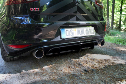 Diffusor Heck Ansatz für Heckschürze für VW GOLF 7 GTI CLUBSPORT
