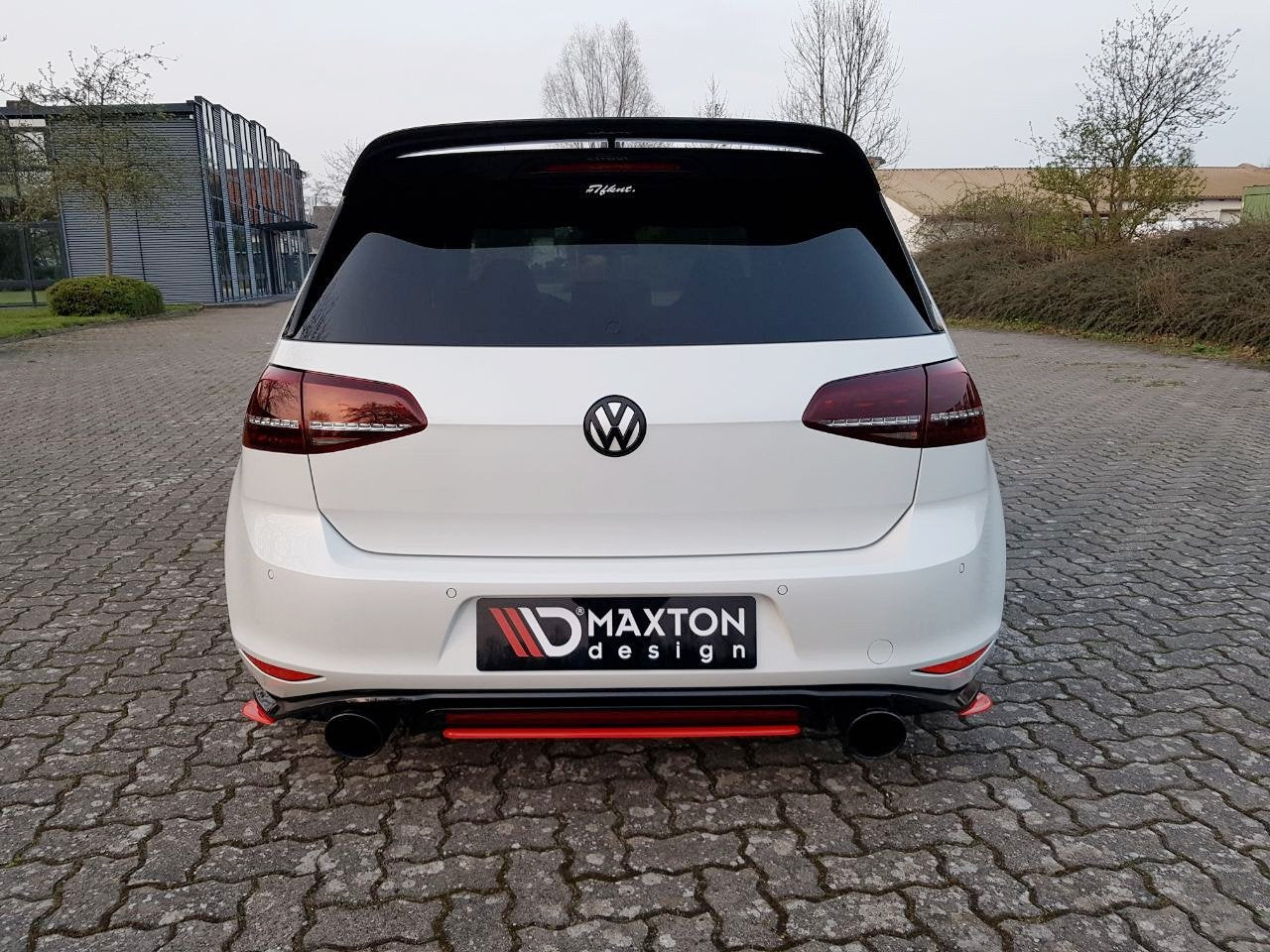 Mittlerer Diffusor Heck Ansatz für VW GOLF Mk7 GTI CLUBSPORT