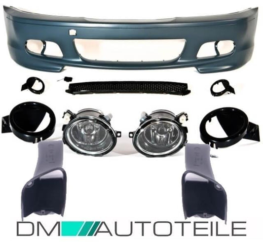 Coupe Cabrio Stoßstange Vorne + NSW für M-Paket passt für BMW E46 +Luftführung