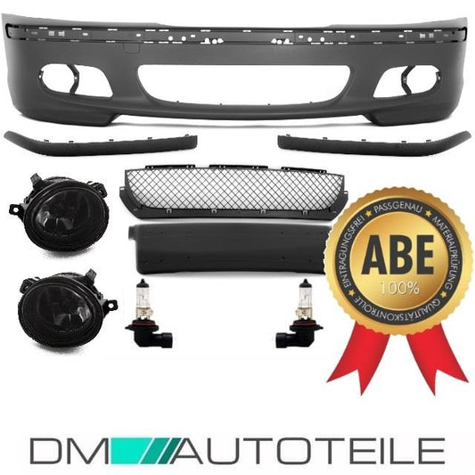 Sport Front Stoßstange SET+Nebel Smoke für M Paket II passend auf BMW E46 +ABE*