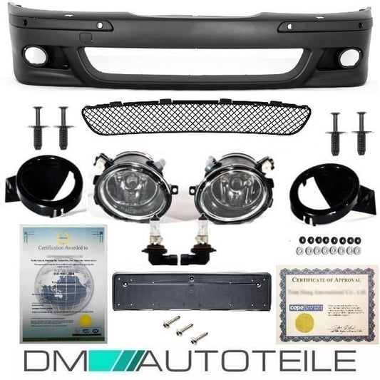 FRONT Stoßstange SPORT Schwarz+PDC/SRA Nebel für M M5 passt für BMW 5er E39 +ABE
