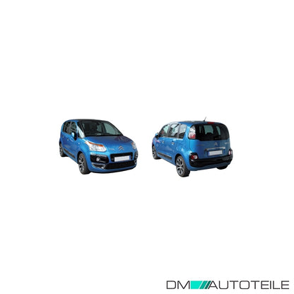 Satz Stoßstangen Gitter Blende vorne für Citroën C3 Picasso SH Baujahr 2009-2011