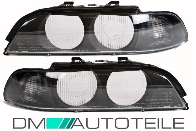 Satz FACELIFT Upgrade Scheinwerfer Gehäuse Blinker Smoke passt für BMW E39 95-00