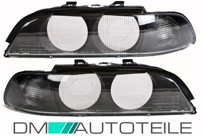 Satz FACELIFT Upgrade Scheinwerfer Gehäuse Blinker Smoke passt für BMW E39 95-00