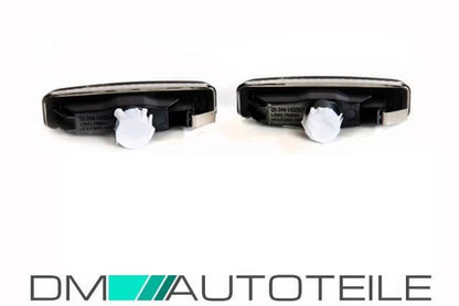 Set Seitenblinker Schwarz Klarglas Facelift Design passt für BMW E39 bj 95-03