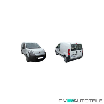 Stoßstange hinten schwarz passt für Citroën Nemo Kombi, Bipper 07-16