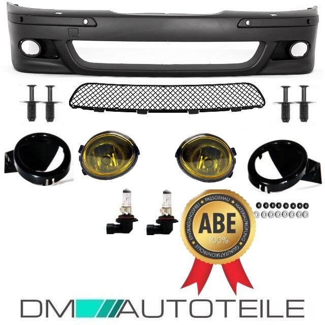 SET Sport STOßSTANGE vorne PDC passt für BMW E39 nicht M5 M +NSW Gelb+NIETEN+ABE