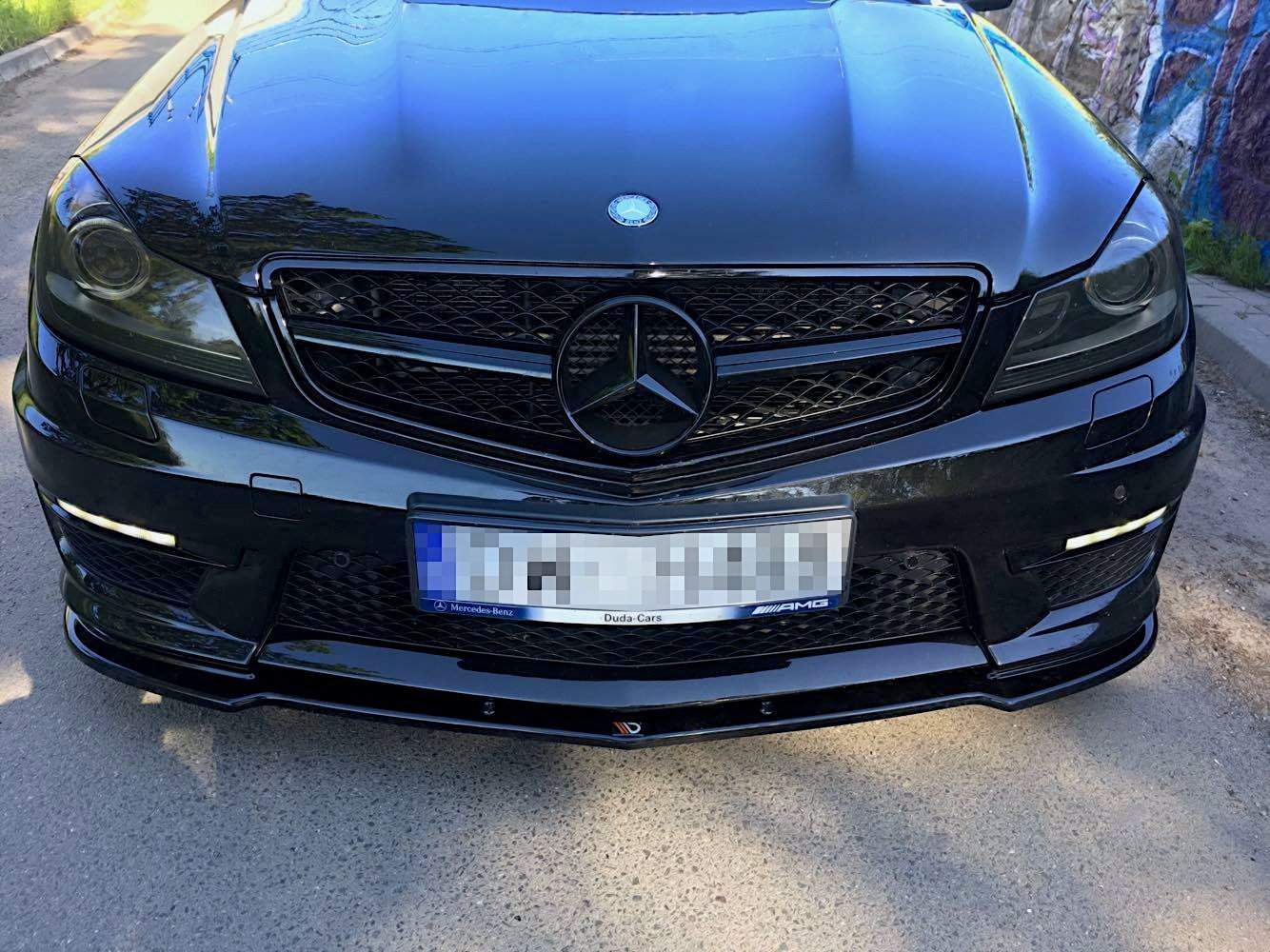 Front Ansatz für Mercedes AMG C63 W204 FACELIFT schwarz matt