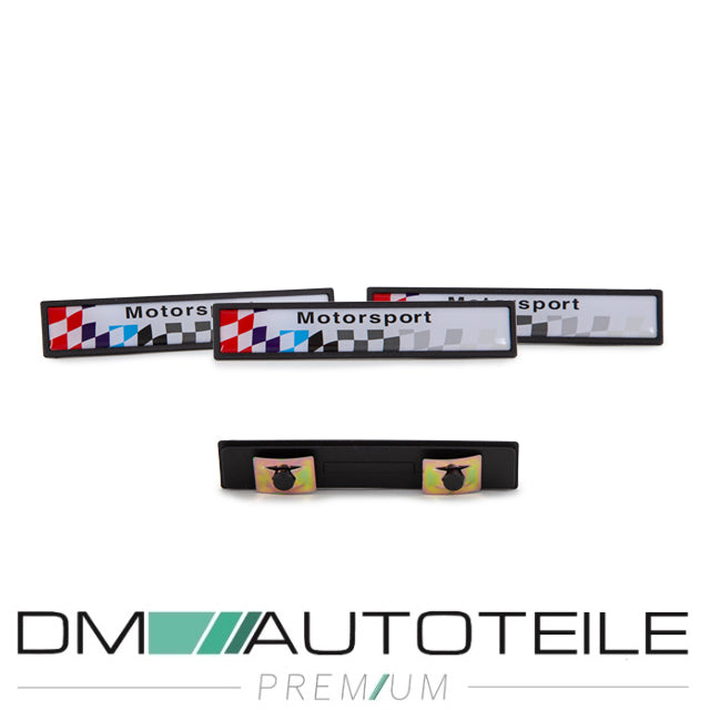 Set 6tlg. Set Türleisten Sport Optik +Emblem Limousine Touring passt für BMW 5er E39 alle Modelle 95-03