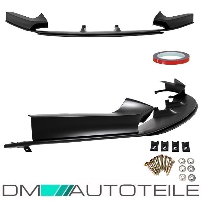 Sport-Performance Frontspoiler Spoiler Schwarz Matt passt für BMW 2er F22 F23 M-Paket Stoßstange