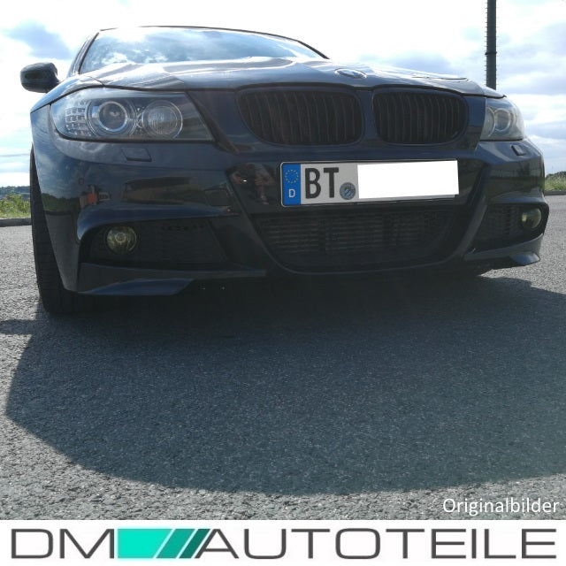 LCI Satz Flaps Stoßstangenspoiler Splitter Lippe passend für BMW E90 E91 LCI