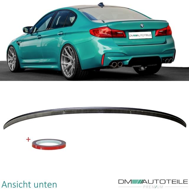 Sport-Performance Heckspoiler Hecklippe Schwarz Matt passend für BMW G30 ab 2017