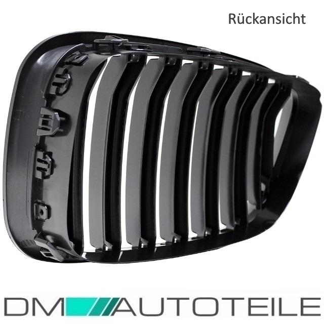 Doppelsteg Kühlergrill Schwarz GLANZ Performance passt für BMW 5er F07 GT 08-17