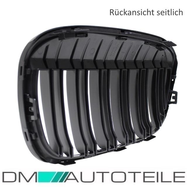 Doppelsteg Kühlergrill Schwarz GLANZ Performance passt für BMW X1 F48 bj 2014>