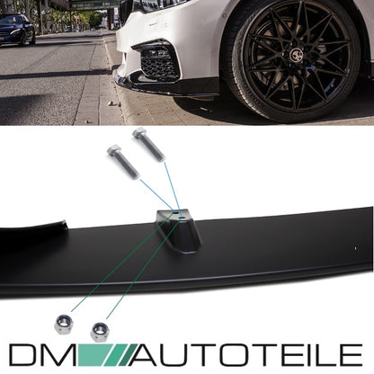 Sport-Performance Frontspoiler Schwarz Matt passend für BMW G30 G31 mit M-Paket