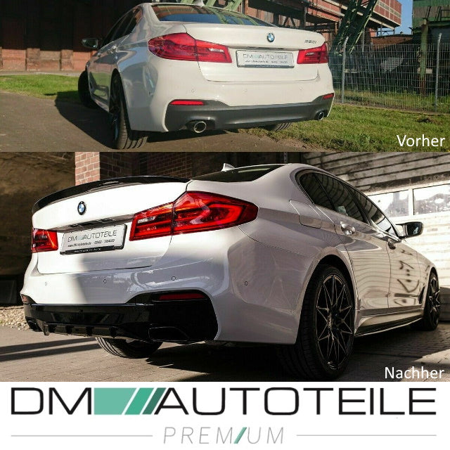 Diffusor Heckdiffusor Sport-Performance Carbon hochglanz passend für BMW 5er G30 G31 mit M-Paket