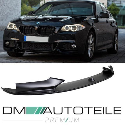 SET Spoiler vorne+ Doppelsteg Grill Schwarz passt für BMW 5er F10 F11 M-Paket