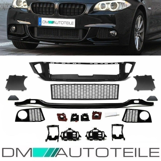 SET Zubehör Set Komplett Stoßstange vorne passt für BMW 5er F10 F11 mit M-Paket