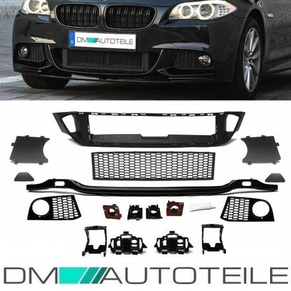 SET Zubehör Set Komplett Stoßstange vorne passt für BMW 5er F10 F11 mit M-Paket