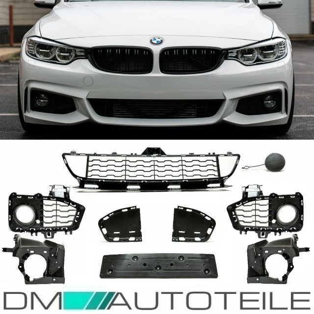 SET Zubehör Komplett vorne passt für BMW 4er F32 F33 F36 M-Paket Stoßstange