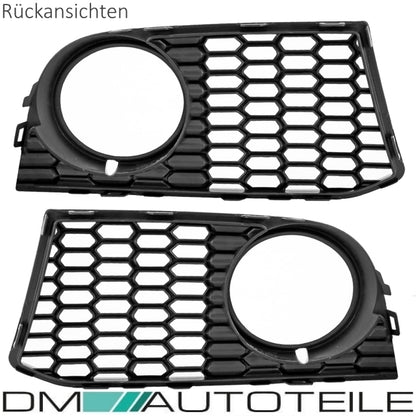 Set Nebelscheinwerfer Gitter Schwarz Glanz Rechts+Links Einsatz Stoßstange vorne + nur für BMW F10 F11 mit M-Paket Bj 10-13