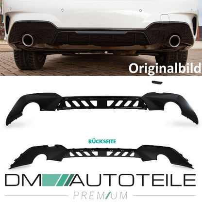 Set Sport-Performance Spoiler+Diffusor+Seitenschwelleransätze Schwarz Glanz für den BMW 3er G20 G21 M-Paket ab 2019