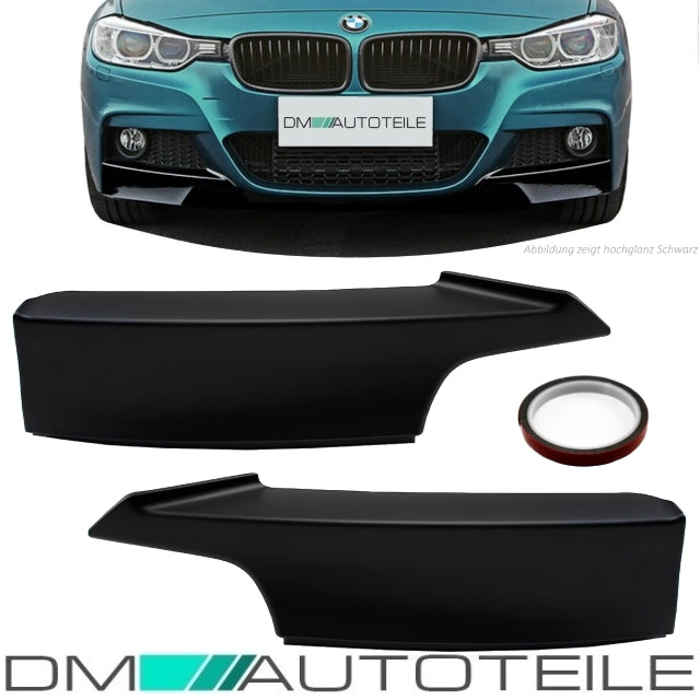 Flaps SET Sport-Performance Schwarz Matt passt für BMW F30 F31 M-Paket auch LCI