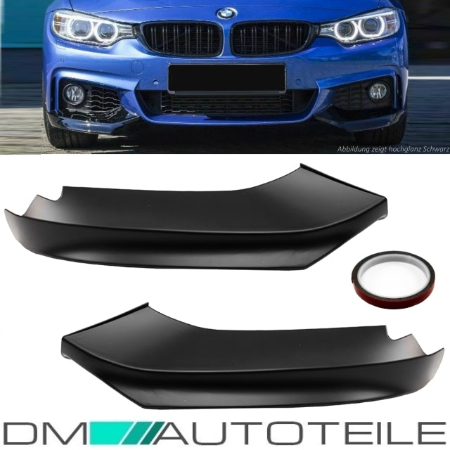 Flaps SET Sport-Performance Schwarz Matt passt für BMW F32 F33 F36 M-Paket + LCI