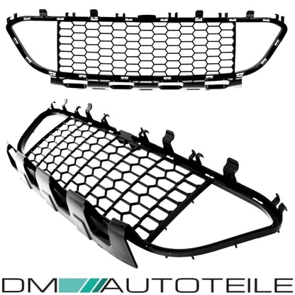 Stoßstangengitter Grill SET 3-teilig Schwarz glanz passt für BMW F30 F31 M-Paket 11-19